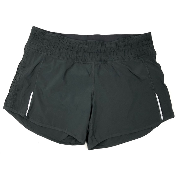 lululemon athletica Pants - LULULEMON RUFFLE SIDED WOMENS RUNNING SHORT SIZE 8